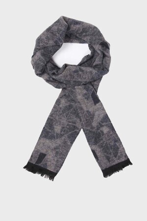 Gri Desenli Atkı - 4