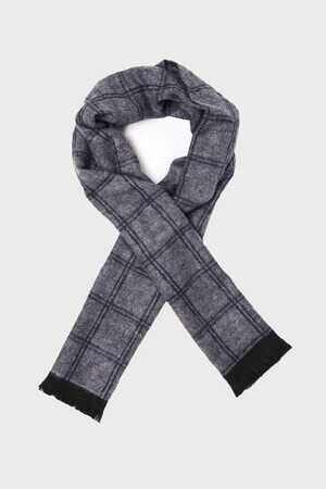 Gri Desenli Atkı - 3