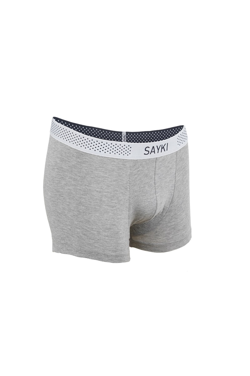 Gri Pamuklu Boxer - Hatem Saykı