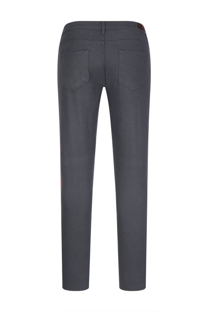 Gri Rahat Kesim 5 Cep Kanvas Pantolon - Saykı (1)