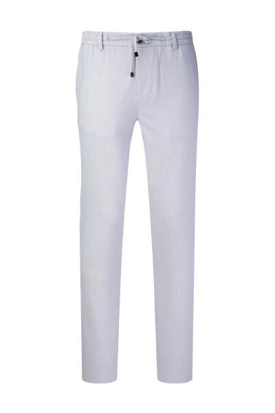 Gri Rahat Kesim Yandan Cepli Jogger Pantolon 