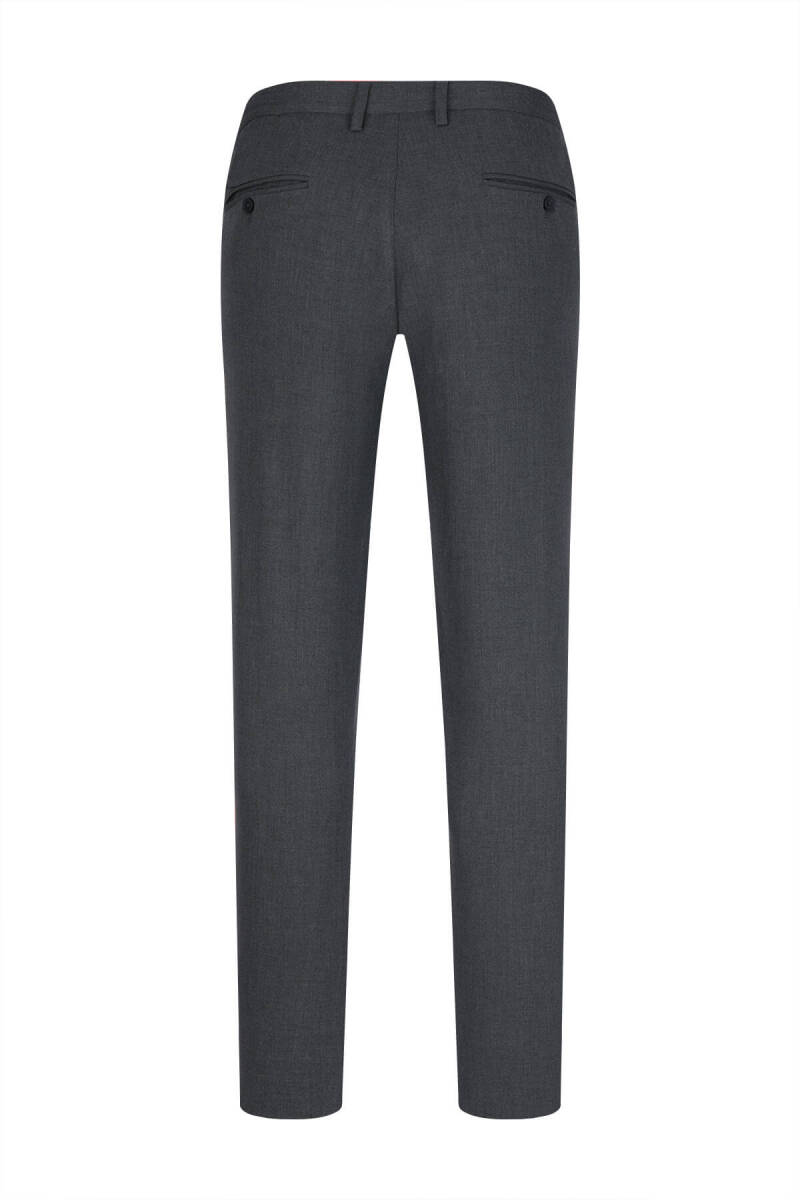 Gri Rahat Kesim Yandan Cepli Jogger Pantolon - Hatemoğlu (1)