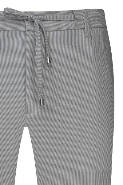 Gri Rahat Kesim Yandan Cepli Jogger Pantolon - 2