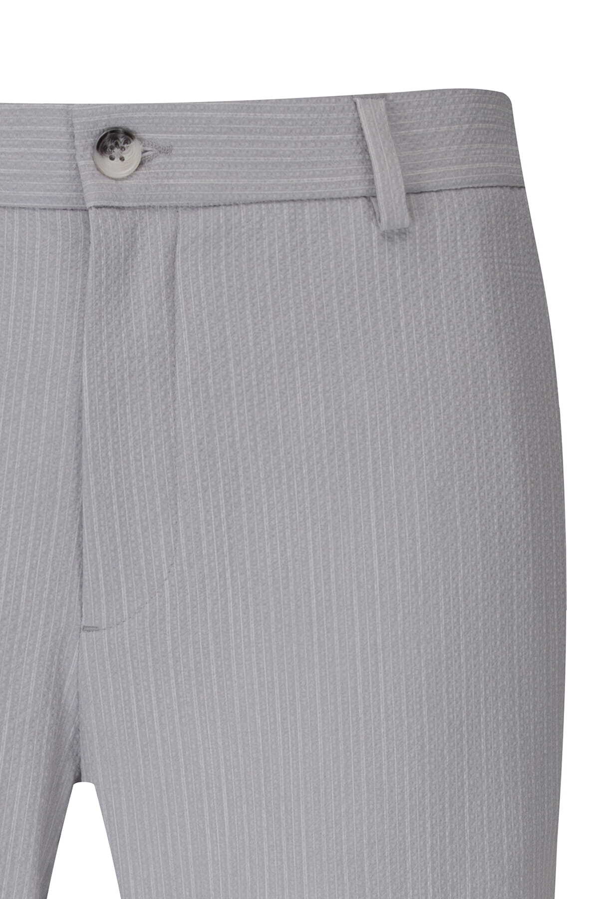 Gri Rahat Kesim Yandan Cepli Jogger Pantolon - 2