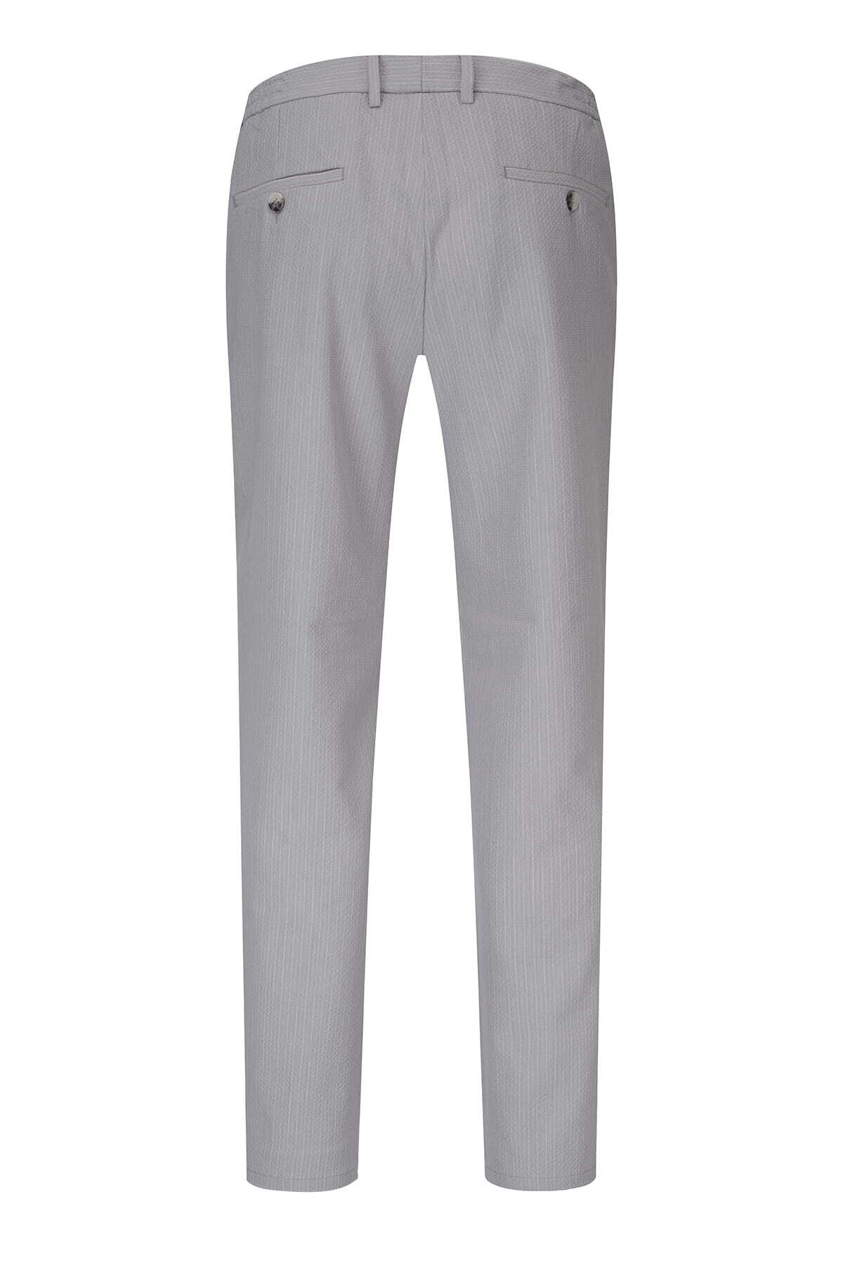 Gri Rahat Kesim Yandan Cepli Jogger Pantolon - 3