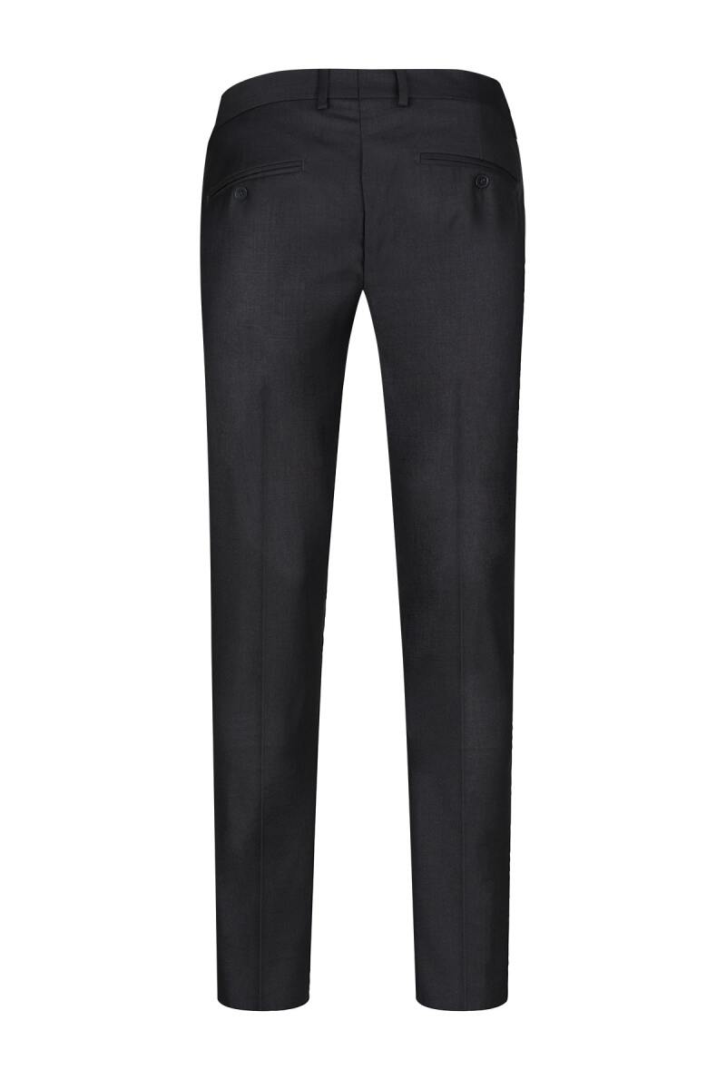 Gri Rahat Kesim Yandan Cepli Kumaş Pantolon - Hatemoğlu (1)