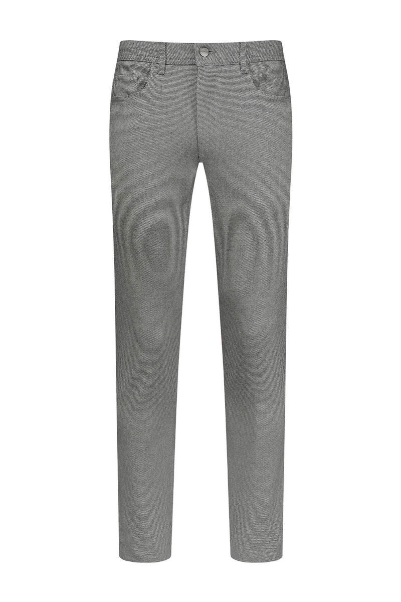 Gri Regular Fit 5 Cep Pamuklu Kot Pantolon