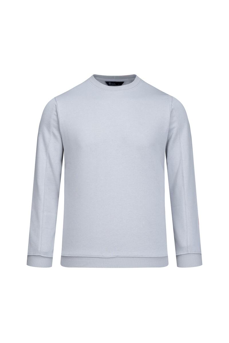 Gri Regular Fit Bisiklet Yaka 100% Pamuk Sweatshirt