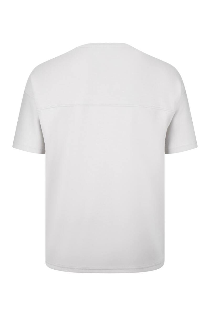 Gri Regular Fit Bisiklet Yaka Oversize Tişört - HTML (1)