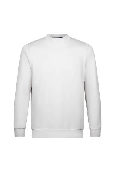 Gri Regular Fit Bisiklet Yaka Sweatshirt 
