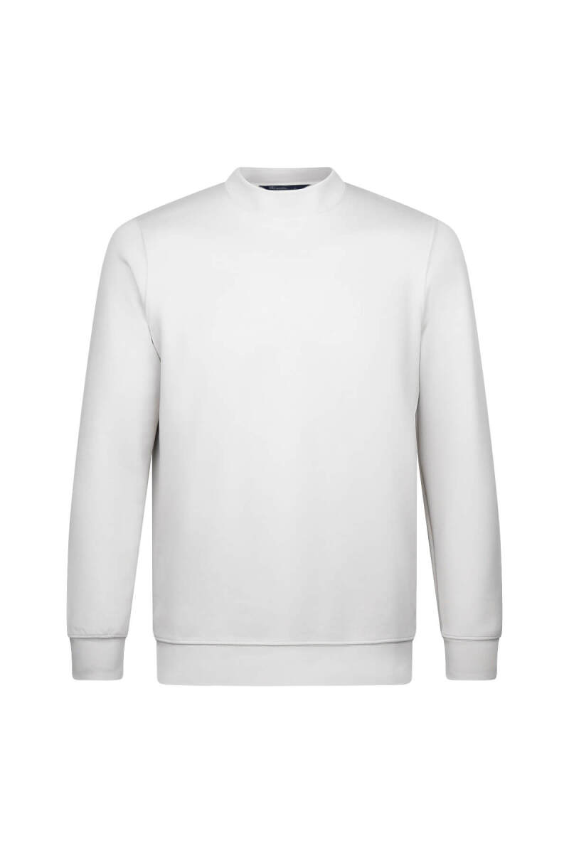Gri Regular Fit Bisiklet Yaka Sweatshirt - HTML