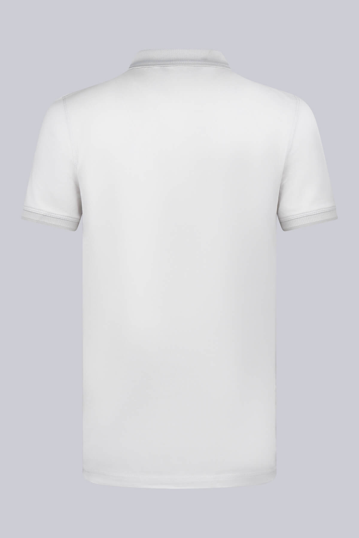 Gri Regular Fit 100% Pamuklu Polo Yaka Tişört - 8