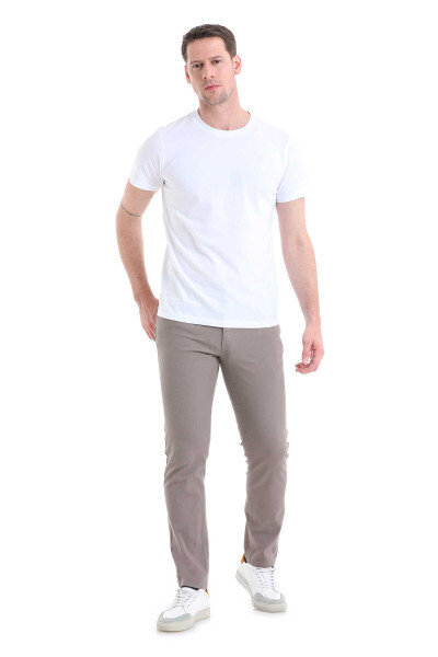 Gri Regular Fit 5 Cep Pamuklu Kanvas Pantolon - 2