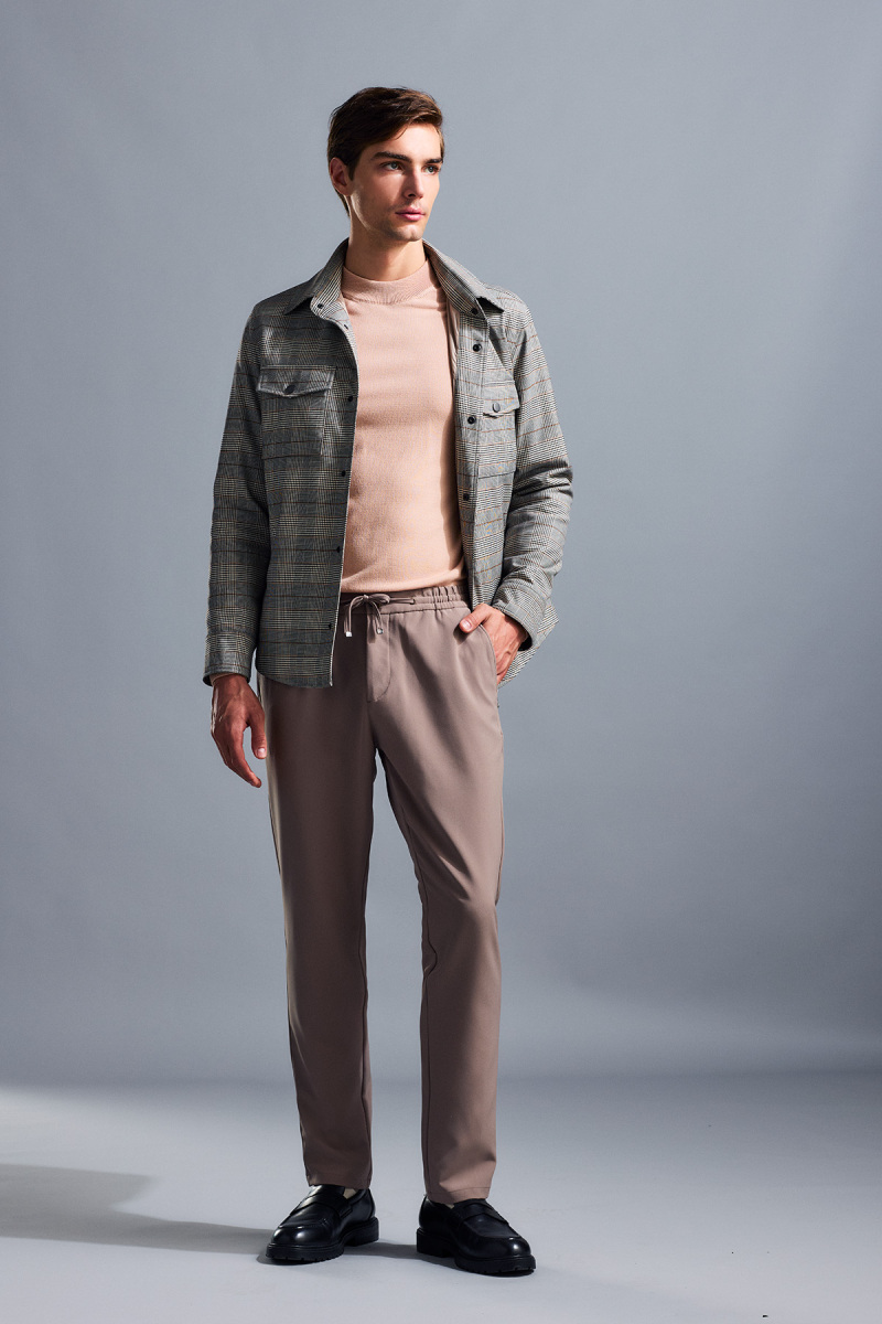 Gri Regular Fit Elyaflı Mont - Hatemoğlu (1)