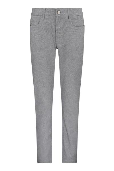 Gri Regular Fit Pamuklu 5 Cep Kot Pantolon 
