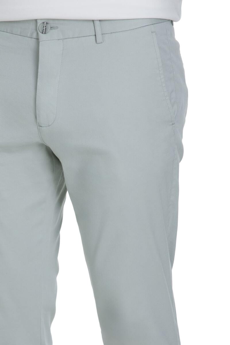 Gri Regular Fit Yandan Cepli Kanvas Pantolon - Saykı (1)