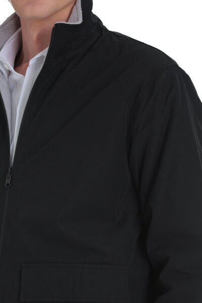 Gri Regular Fit Yarım Balıkçı Yaka Baharlık Mont - 9