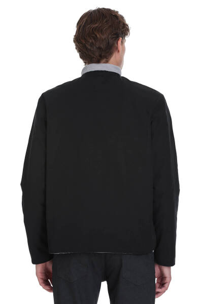 Gri Regular Fit Yarım Balıkçı Yaka Baharlık Mont - 10