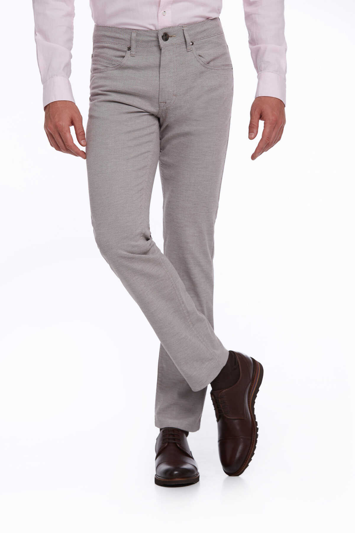 Vizon Regular Fit Pamuklu 5 Cep Kanvas Pantolon - 3