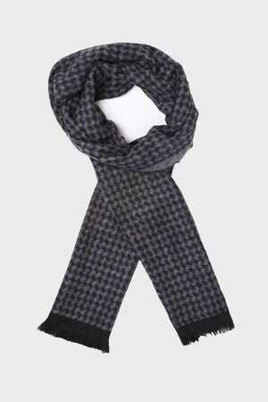 Gri Desenli Atkı - 3