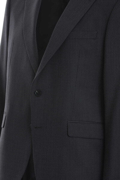 Gri Slim Fit Mono Yaka 4 Drop Klasik Takım Elbise - 5