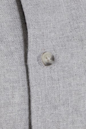 Gri Slim Fit Uzun Kol Pamuklu Flanel Gömlek - 6