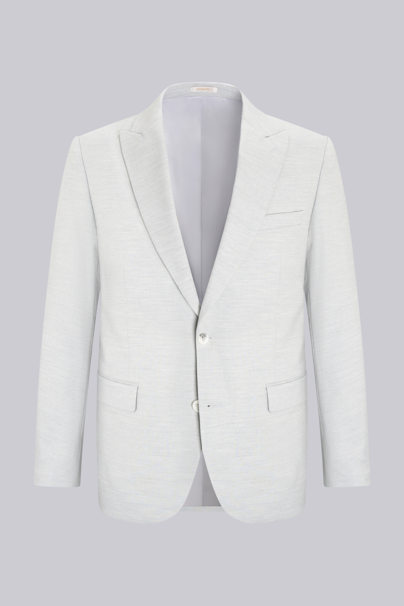 Gri Slim Fit Sivri Yaka Klasik Takım Elbise - Hatemoğlu (1)