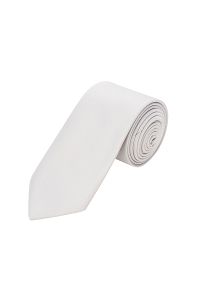 Su ve Leke Tutmayan 7 Cm Gri Kravat ve Mendil Seti - 2