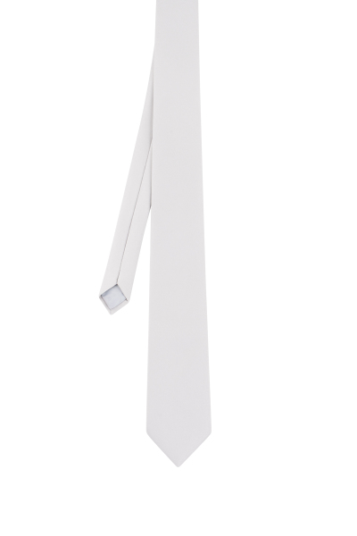 Su ve Leke Tutmayan 7 Cm Gri Kravat ve Mendil Seti - 3