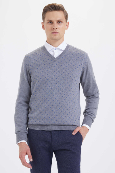 Gri V Yaka Triko - 1