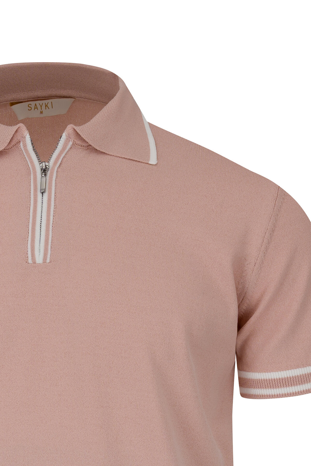 Gül Kurusu Regular Fit Polo Yaka Rayon Tişört - 3
