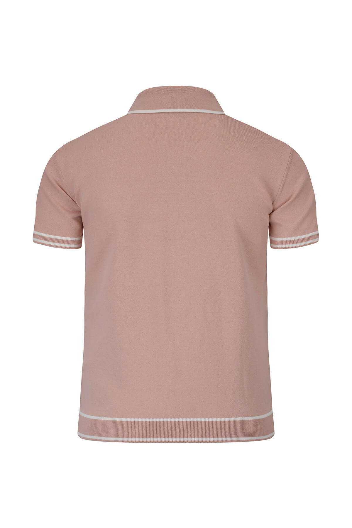 Gül Kurusu Regular Fit Polo Yaka Rayon Tişört - 4