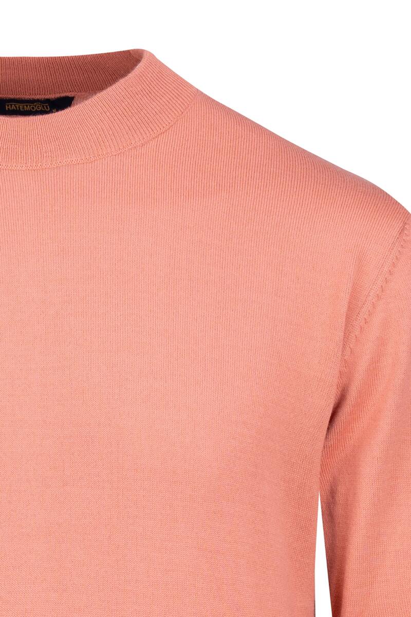 Gül Kurusu Regular Fit Yarım Balıkçı Yaka Yünlü Kazak - Hatemoğlu (1)