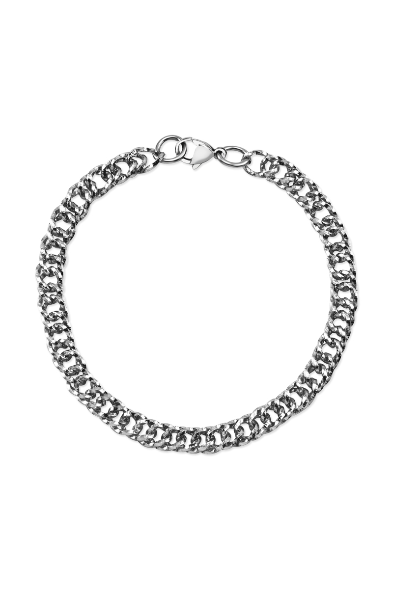 Çelik Zincirli Erkek Bileklik - Hatem Saykı