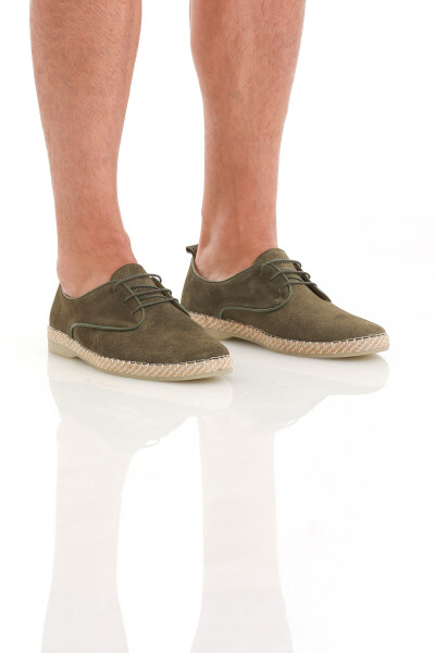 Haki Casual Bağcıklı Süet Ayakkabı - 3