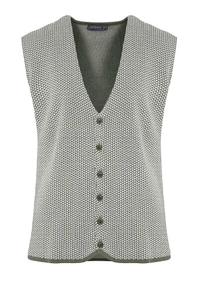 Haki Desenli Triko Yelek - 15