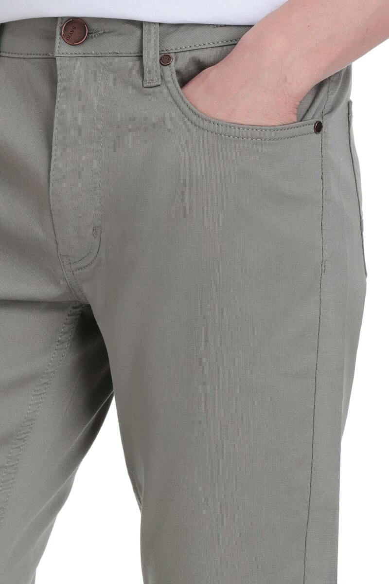 Haki Dinamik Fit 5 Cep Basic Kanvas Pantolon - Saykı (1)
