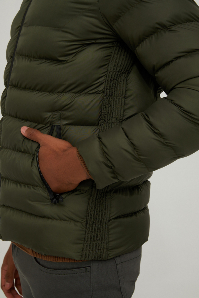 Haki Hakim Yaka Şişme Mont - 7