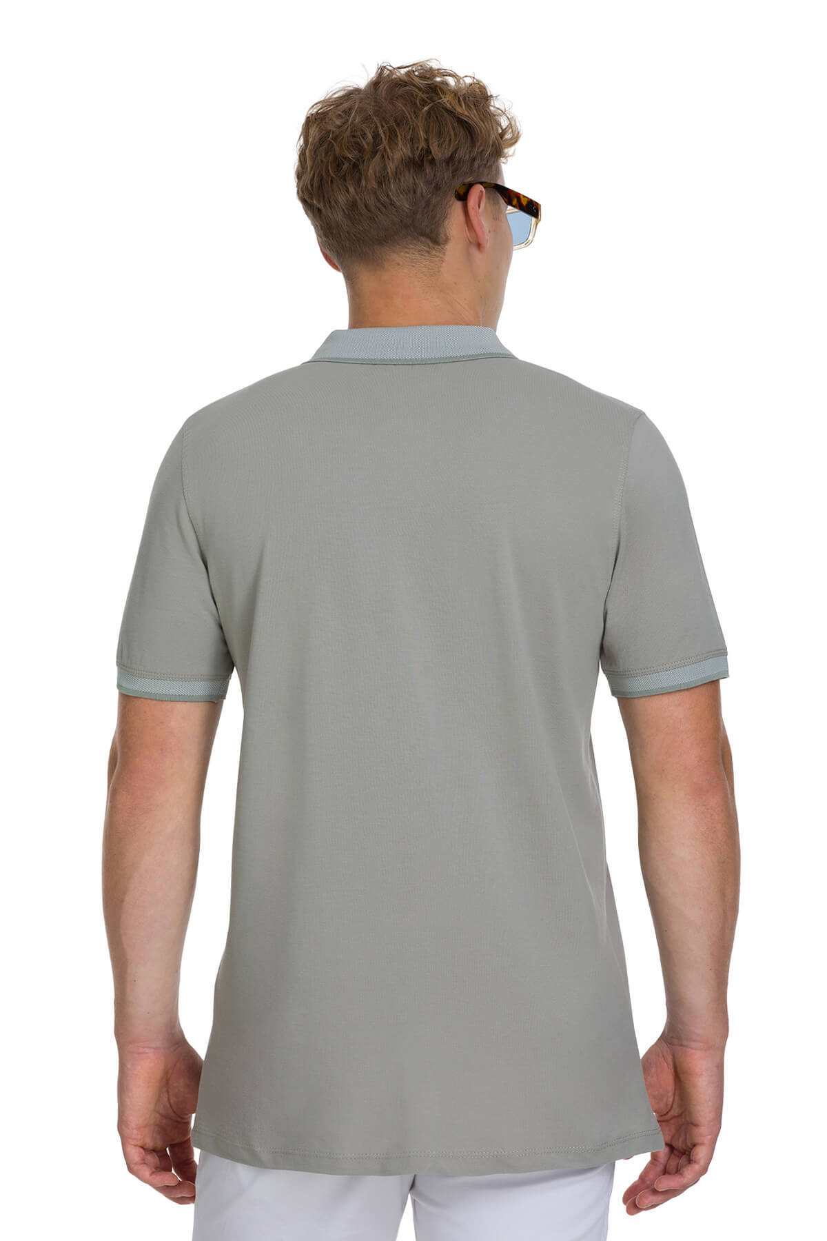 Haki Regular Fit 100% Pamuklu Polo Yaka Tişört - 3