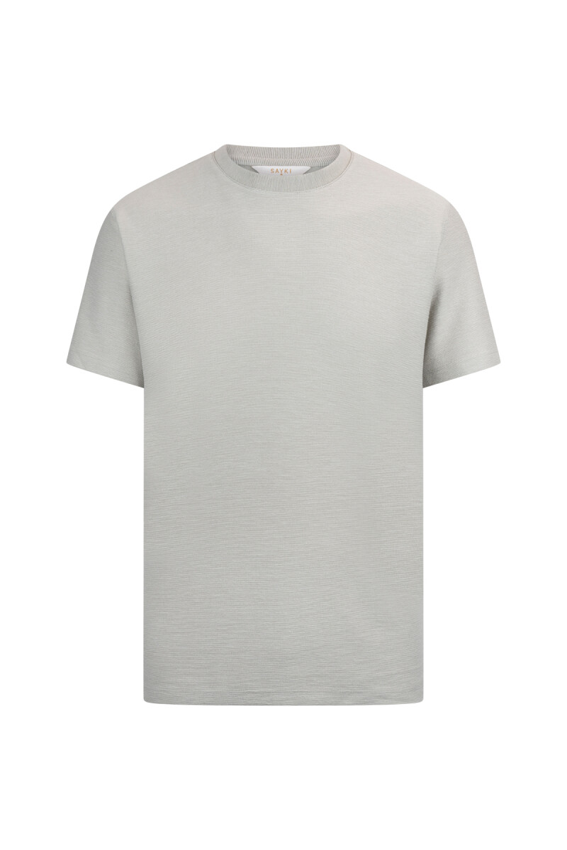 Haki Regular Fit Bisiklet Yaka Basic Tişört - Hatem Saykı