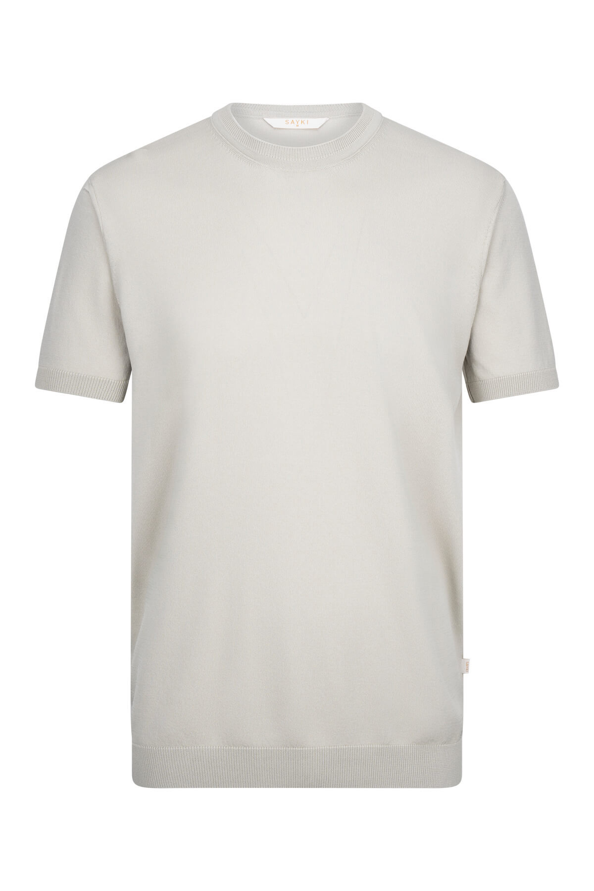 Haki Regular Fit Bisiklet Yaka Rayon Tişört - 1