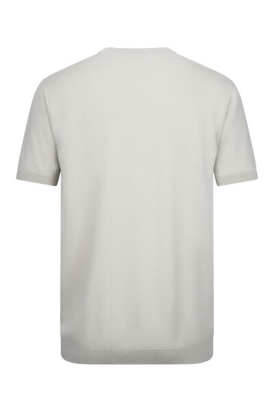 Haki Regular Fit Bisiklet Yaka Rayon Tişört - 2