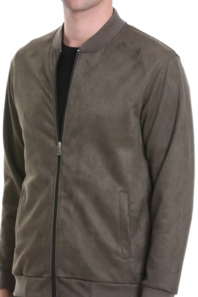 Haki Regular Fit Bomber Yaka Mevsimlik Mont - 6