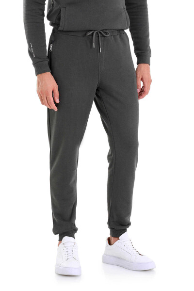 Haki Regular Fit Yandan Cepli Eşofman Altı - 5