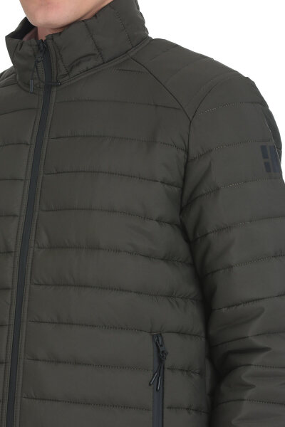 Haki Regular Fit Hakim Yaka Şişme Mont - 5