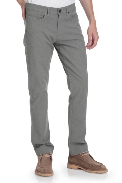 Haki Regular Fit Pamuklu 5 Cep Kanvas Pantolon 