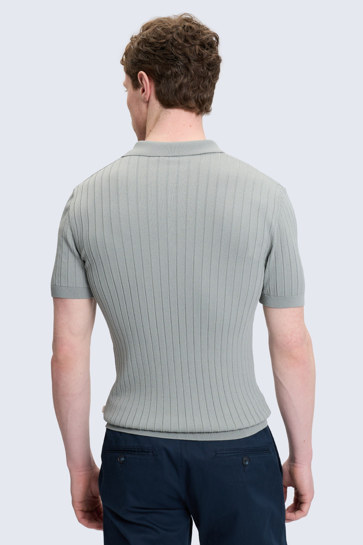 Haki Regular Fit Polo Yaka Rayon Tişört - 3