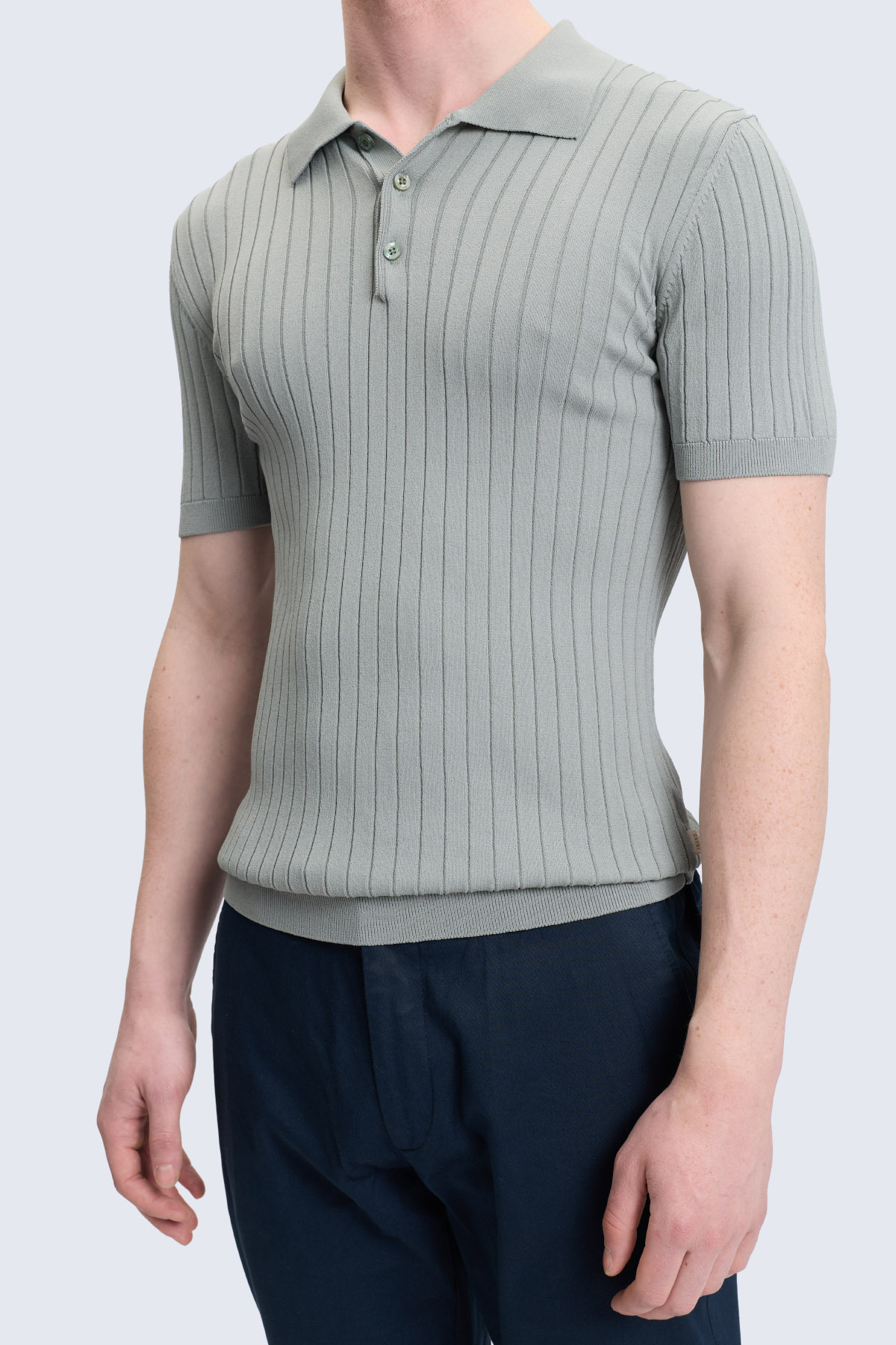 Haki Regular Fit Polo Yaka Rayon Tişört - 4