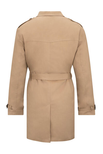 Haki Slim Fit Bebe Yaka Trençkot - 2