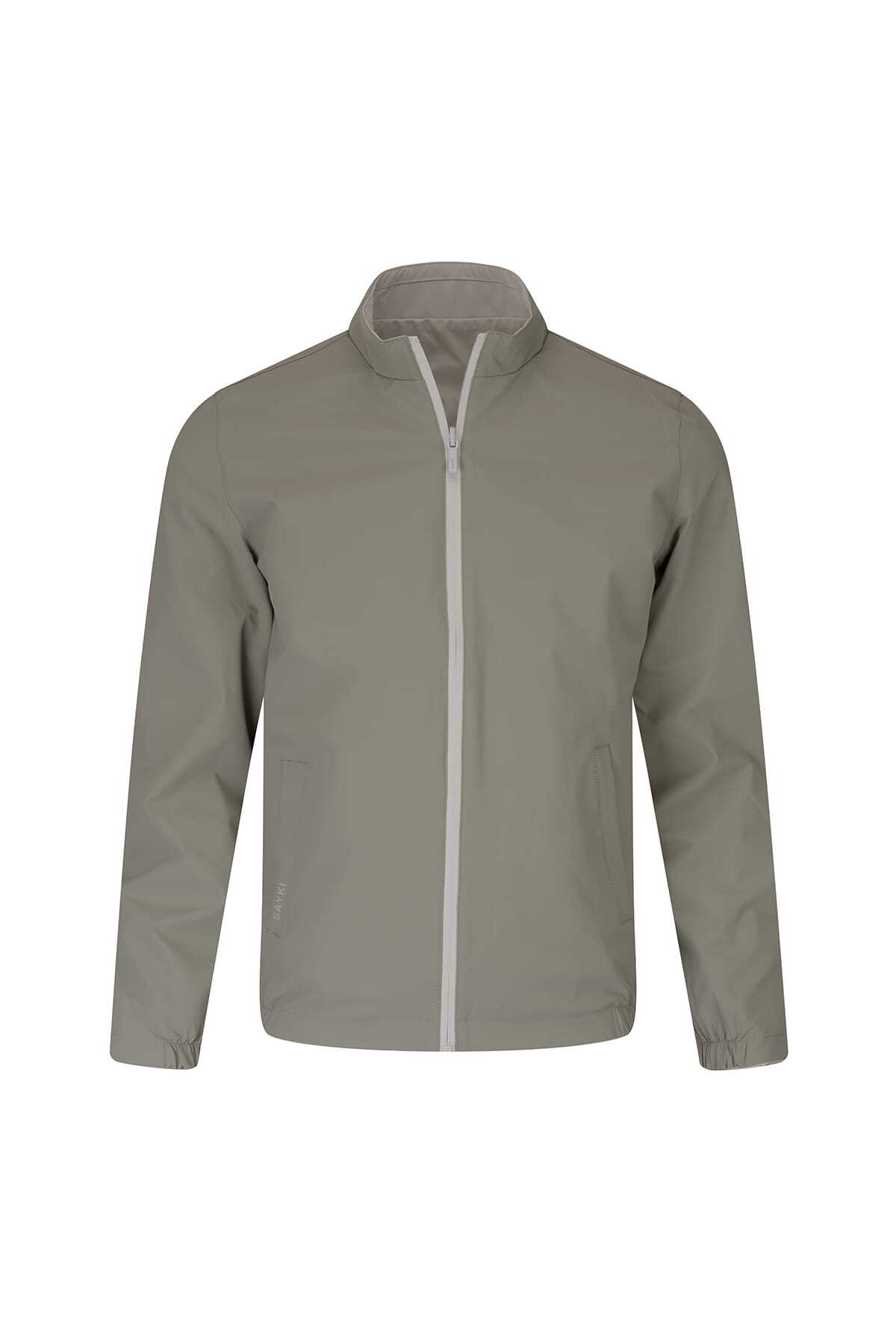 Haki Slim Fit Hakim Yaka Mevsimlik Mont - 1